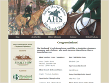 Tablet Screenshot of aikenhorseshow.org